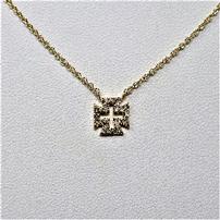 S Bell Designs delicate Crusader Cross necklace 202//202